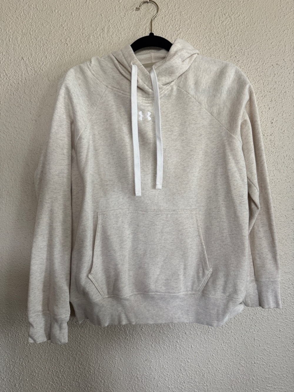 Under Armour Men's Oatmeal Crewneck Pullover Hoodie